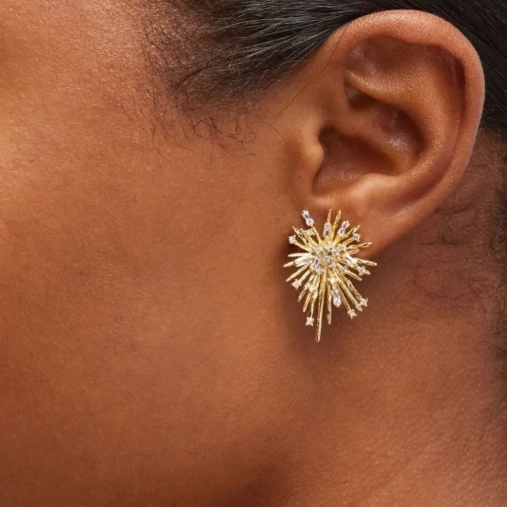 Sun radiant earrings #1474